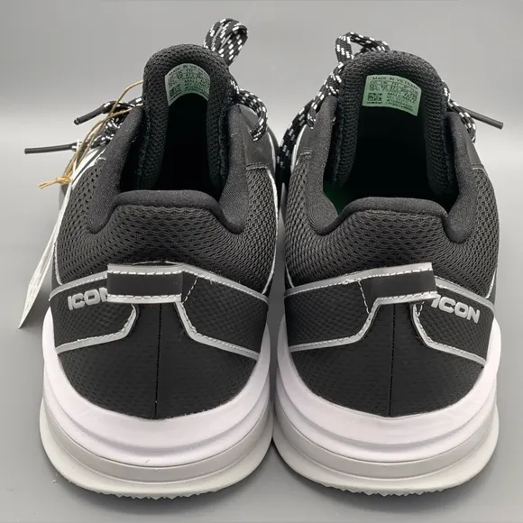Adidas Icon 7 Baseball Turf Shoes S23711 Black White Men's Size 12.5 NEW