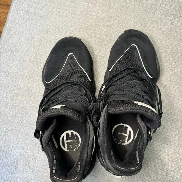 Adidas James Harden Vol 4 Basketball Shoes Mens Size 8.5 EF9654 Black/White
