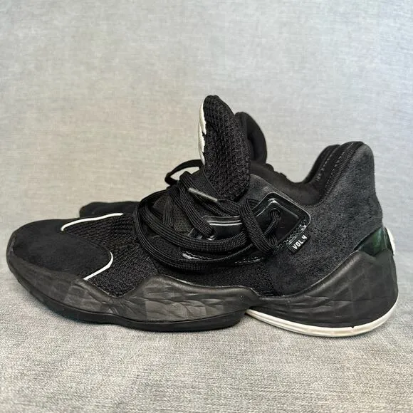 Adidas James Harden Vol 4 Basketball Shoes Mens Size 8.5 EF9654 Black/White