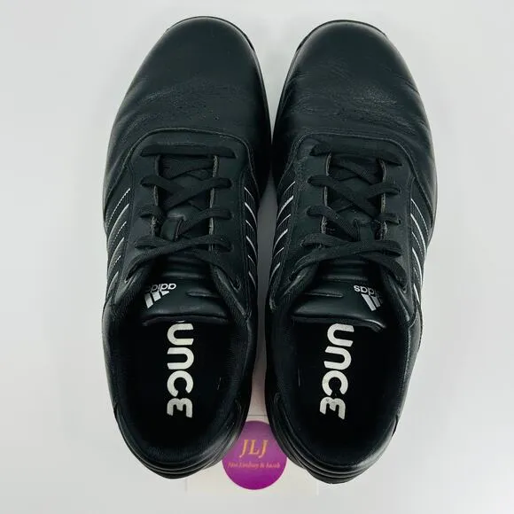 Adidas Men's 360 Bounce Adipower Black Leather Golf Shoes F33681 Size 10.5