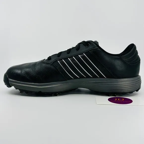 Adidas Men's 360 Bounce Adipower Black Leather Golf Shoes F33681 Size 10.5