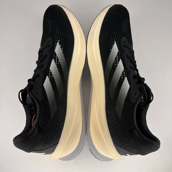 Adidas Mens IG5844 Black Supernova Rise Lace Up Sneakers Size 14 Running Shoes