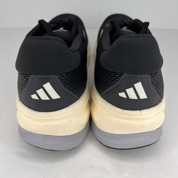 Adidas Mens IG5844 Black Supernova Rise Lace Up Sneakers Size 14 Running Shoes