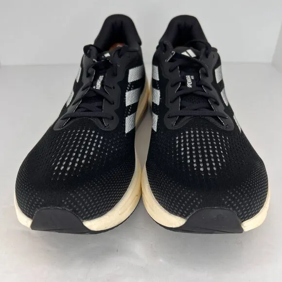 Adidas Mens IG5844 Black Supernova Rise Lace Up Sneakers Size 14 Running Shoes