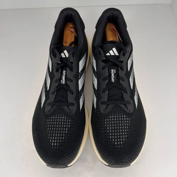 Adidas Mens IG5844 Black Supernova Rise Lace Up Sneakers Size 14 Running Shoes