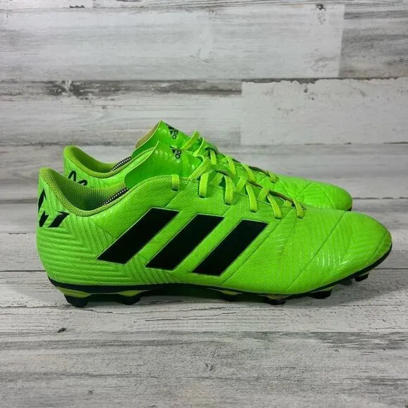 Adidas Mens Nemeziz Messi‎ 18.4 FXG Soccer Cleats Athletic Shoes Green US 13