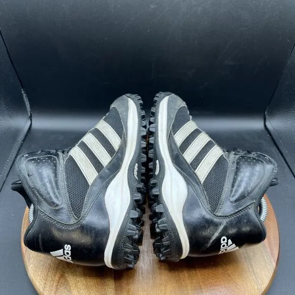 Adidas Men’s Size 8 Turf Hog LX Mid Football Cleats Black White Shoes G67095
