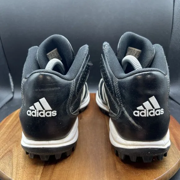 Adidas Men’s Size 8 Turf Hog LX Mid Football Cleats Black White Shoes G67095