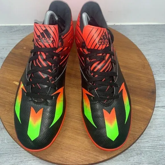 Adidas Men's Size US 11 Messi 15.3 Black Orange Football Indoor Soccer Shoes