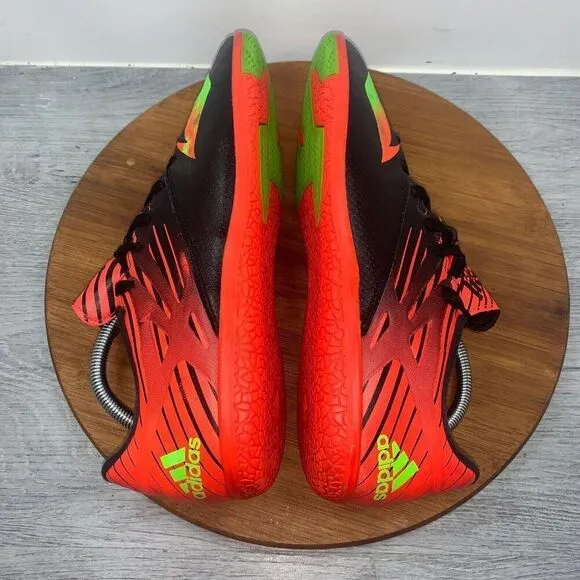 Adidas Men's Size US 11 Messi 15.3 Black Orange Football Indoor Soccer Shoes