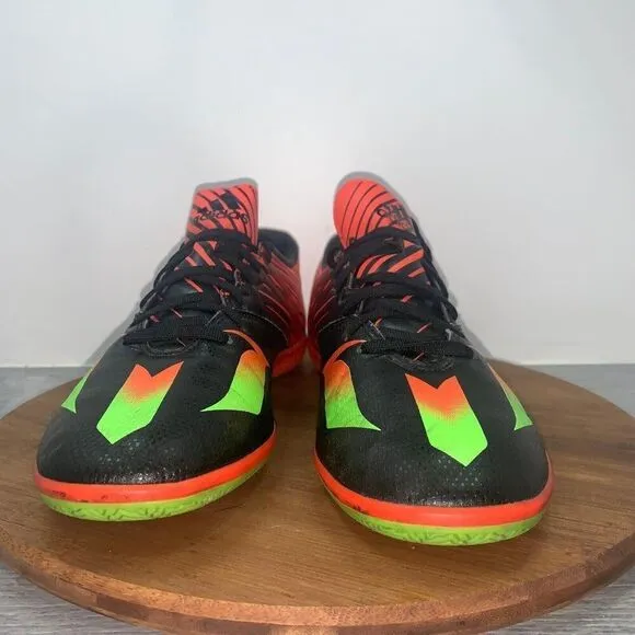 Adidas Men's Size US 11 Messi 15.3 Black Orange Football Indoor Soccer Shoes