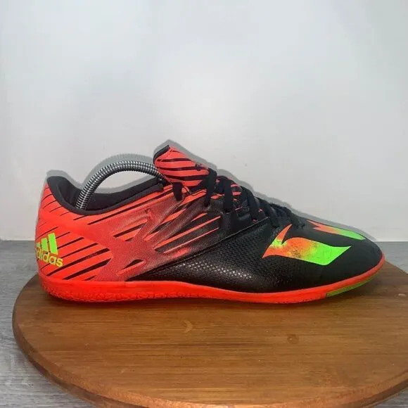 Adidas Men's Size US 11 Messi 15.3 Black Orange Football Indoor Soccer Shoes