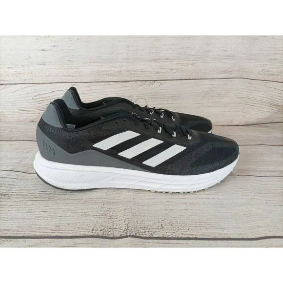 Adidas Mens Sz 13 SL20.2 Q46188 Trail Running Shoes Sneakers Black White