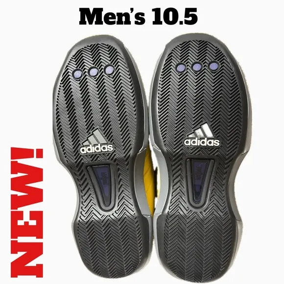 Adidas Men's Yellow Basketball Shoes