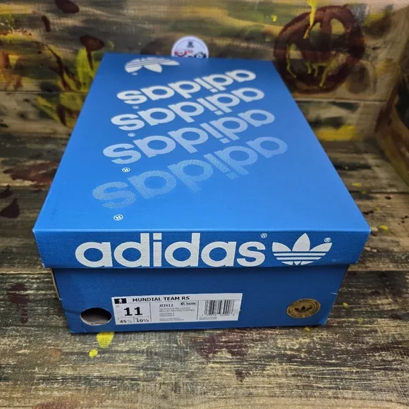 adidas Mundial Team RS Turf Soccer Shoes Men Sz 11 Metallic Silver JI3512