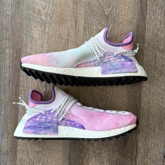 Adidas NMD Human Race Trail x Pharrell Holi Festival Pink Purple White