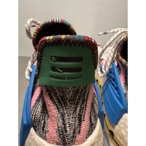 Adidas NMD Human Race Trail x Pharrell Solar Pack Size 8.5 Sneakers BB9531 Box
