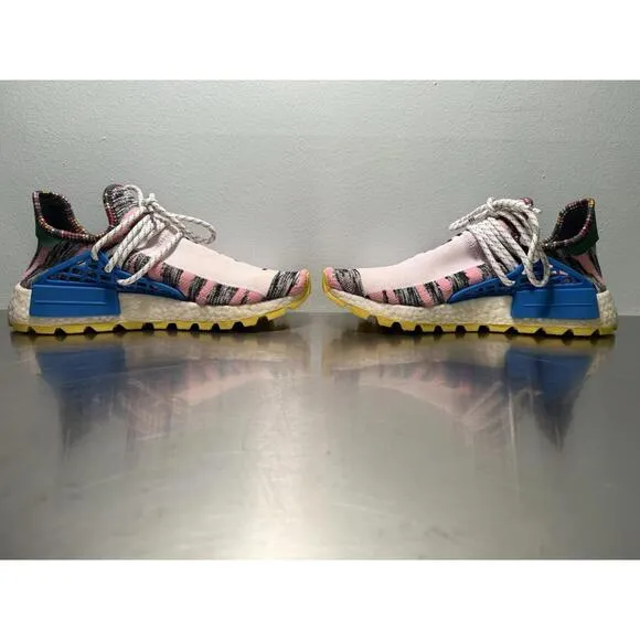 Adidas NMD Human Race Trail x Pharrell Solar Pack Size 8.5 Sneakers BB9531 Box