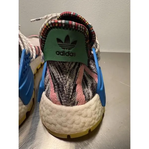 Adidas NMD Human Race Trail x Pharrell Solar Pack Size 8.5 Sneakers BB9531 Box