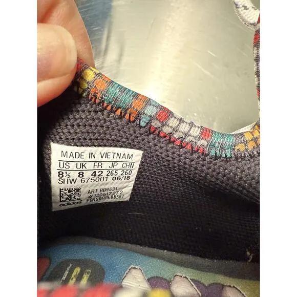 Adidas NMD Human Race Trail x Pharrell Solar Pack Size 8.5 Sneakers BB9531 Box