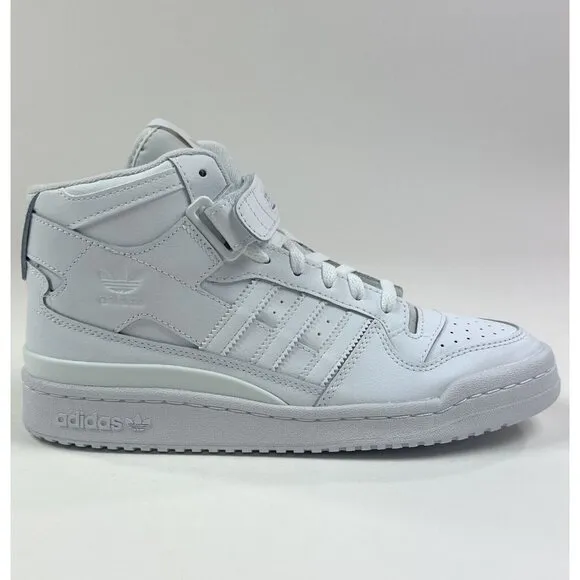 Adidas Originals Forum Mid Top Womens Cloud White Shoes Sneakers Strap FZ6473