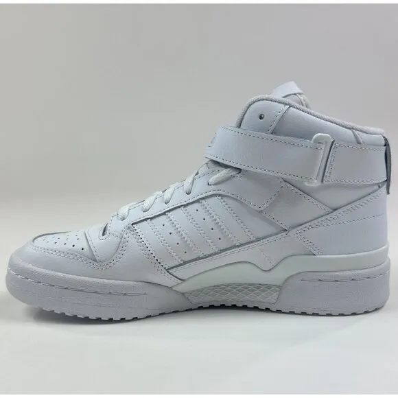 Adidas Originals Forum Mid Top Womens Cloud White Shoes Sneakers Strap FZ6473