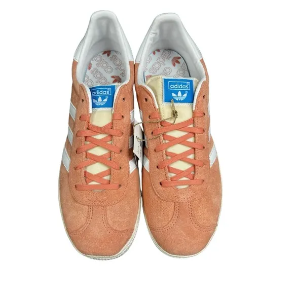 Adidas Originals Gazelle J Wonder Clay White Shoes IG1699 Girl's Sizes 3.5 - 7