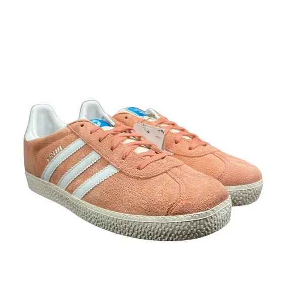 Adidas Originals Gazelle J Wonder Clay White Shoes IG1699 Girl's Sizes 3.5 - 7
