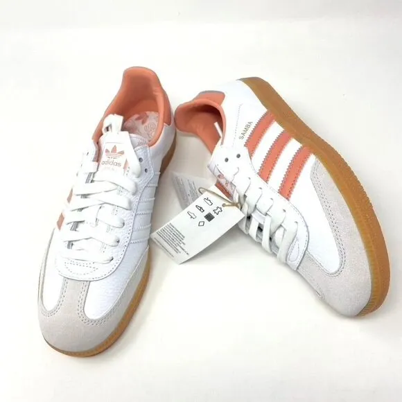 adidas Originals Samba OG White/Clay/White Size Various