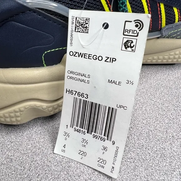 Adidas Ozweego Zip 'Legend Ink Yellow' Sneakers H67663 Men’s 4