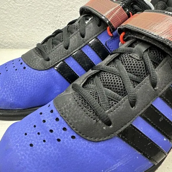 Adidas Powerlift 2.0 Purple Lace Up Weightlifting Strap Shoes