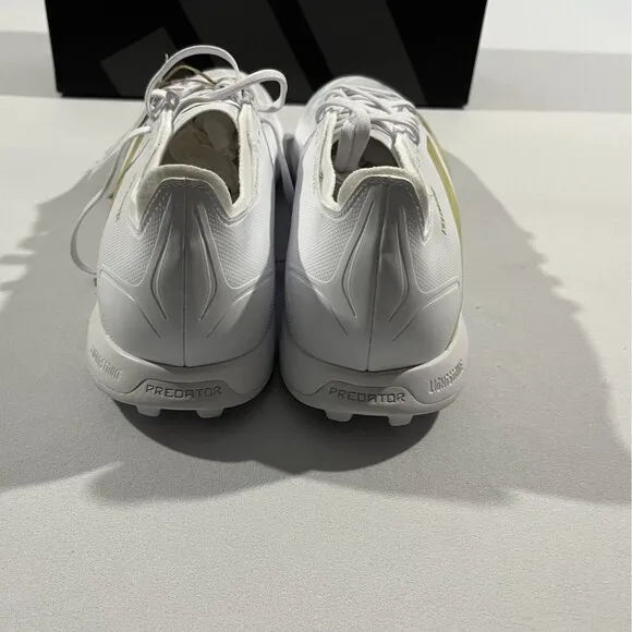 Adidas Predator League TF Soccer Turf Shoe White IF6378 Football Cleats 9.5 NIB