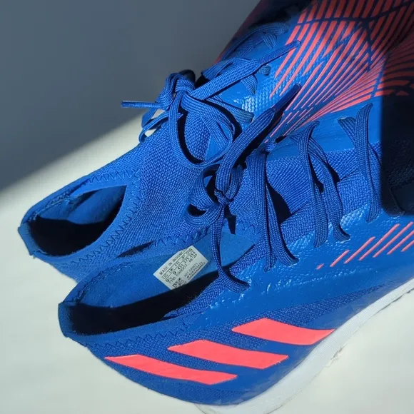 Adidas Predator men's 9.5 sneakers blue white laces