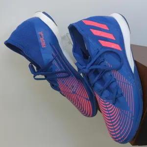 Adidas Predator men's 9.5 sneakers blue white laces
