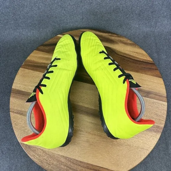 Adidas Predator Tango 18.4 TF DB2141 Neon Green Soccer Turf Shoes Men's Sz 11.5