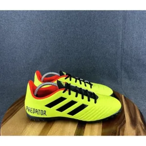Adidas Predator Tango 18.4 TF DB2141 Neon Green Soccer Turf Shoes Men's Sz 11.5
