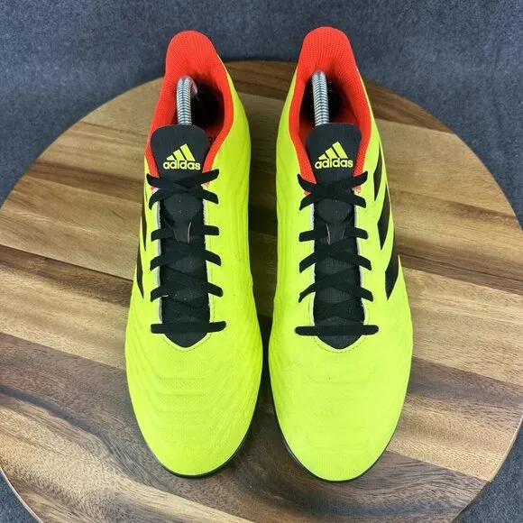 Adidas Predator Tango 18.4 TF DB2141 Neon Green Soccer Turf Shoes Men's Sz 11.5