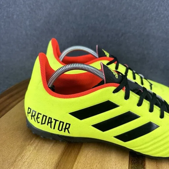 Adidas Predator Tango 18.4 TF DB2141 Neon Green Soccer Turf Shoes Men's Sz 11.5
