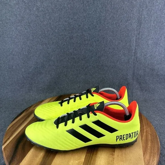 Adidas Predator Tango 18.4 TF DB2141 Neon Green Soccer Turf Shoes Men's Sz 11.5