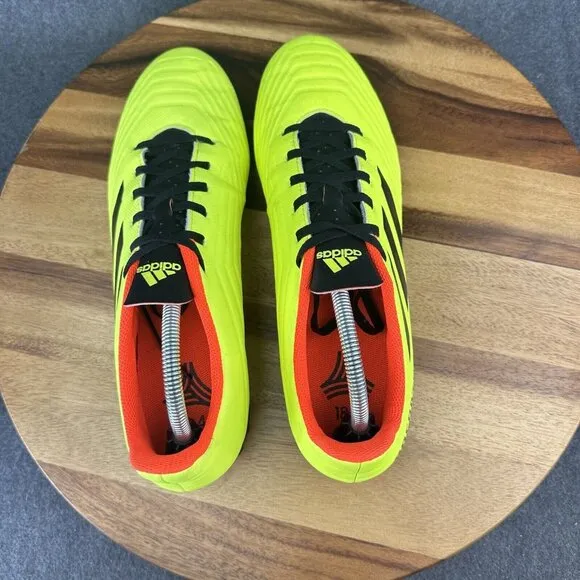 Adidas Predator Tango 18.4 TF DB2141 Neon Green Soccer Turf Shoes Men's Sz 11.5