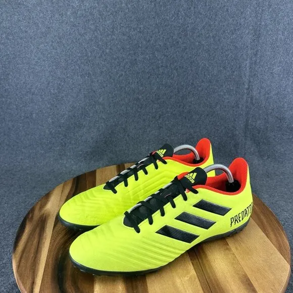 Adidas Predator Tango 18.4 TF DB2141 Neon Green Soccer Turf Shoes Men's Sz 11.5