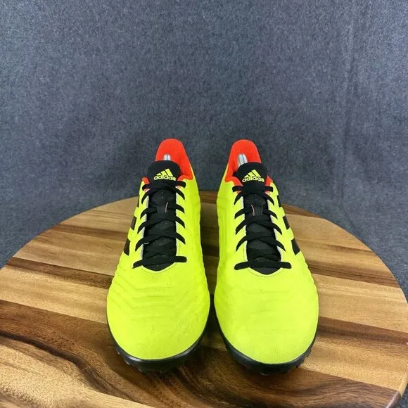 Adidas Predator Tango 18.4 TF DB2141 Neon Green Soccer Turf Shoes Men's Sz 11.5