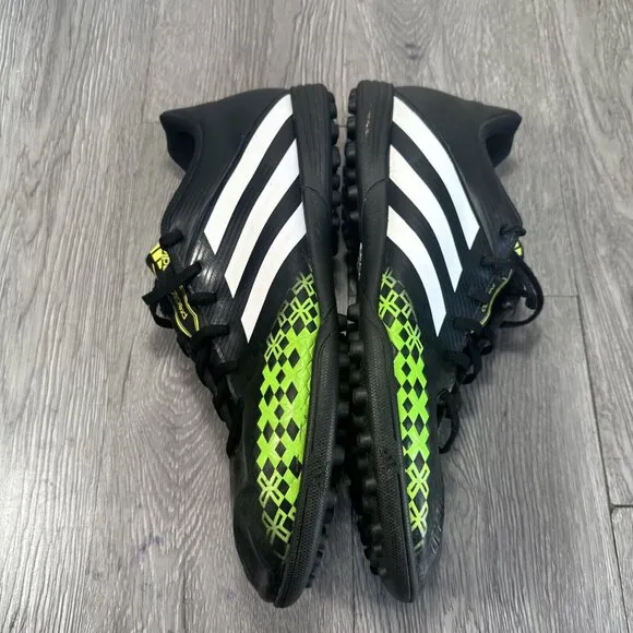 Adidas Predito Soccer Turf Shoes Cleats Mens 12 Predator Black Green