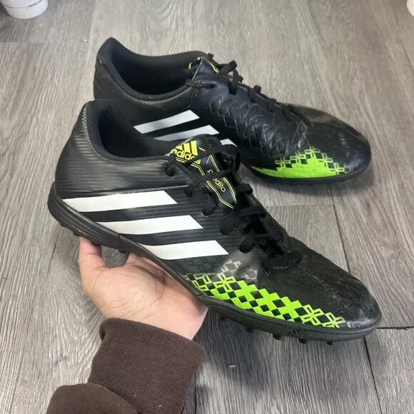 Adidas Predito Soccer Turf Shoes Cleats Mens 12 Predator Black Green