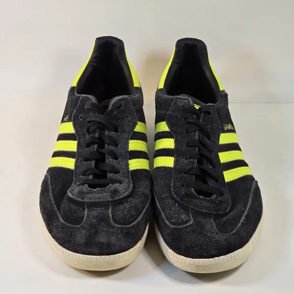 Adidas Samba Mens Size 10.5 Court Shoes Pickleball Sneaker Black Electric Q20604