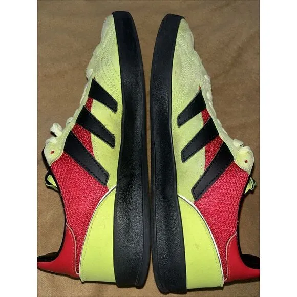 Adidas Sobakov P94 EE5640 Men's size 9 Neon Green Suede Black‎ Red Low Shoes BMX