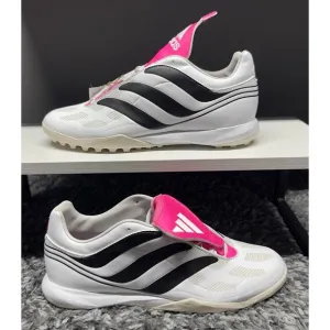 Adidas Soccer Shoes Cleats Size 8 White Pink Predator Precision.3 Turf Soccer