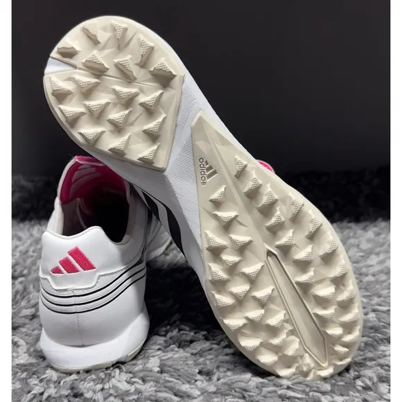 Adidas Soccer Shoes Cleats Size 8 White Pink Predator Precision.3 Turf Soccer