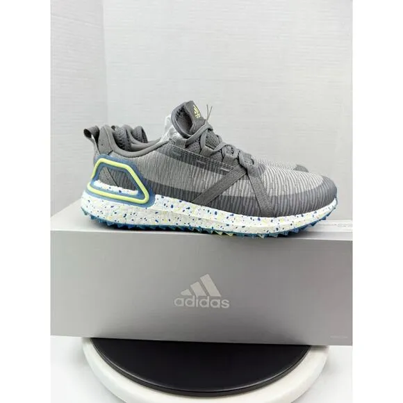Adidas Solarthon Boost Spikeless Golf Turf Shoes Gray Green FZ1025 Mens Size 9