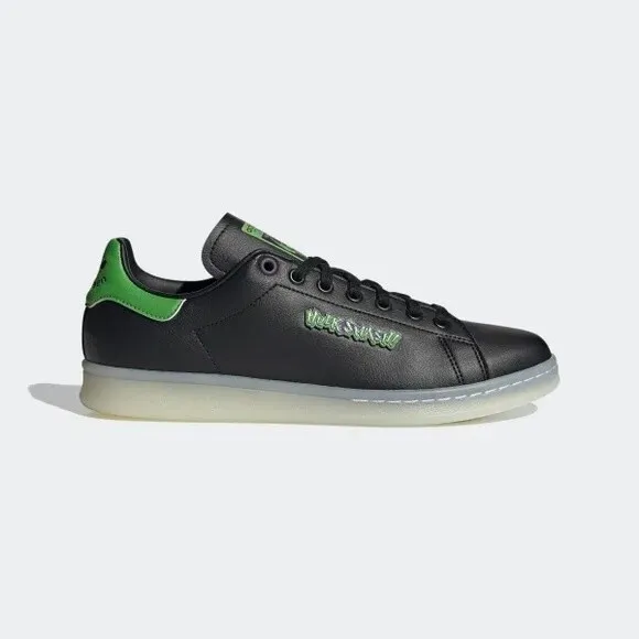 adidas Stan Smith Marvel Hulk Smash Black/Green Kids Size 6 NWT